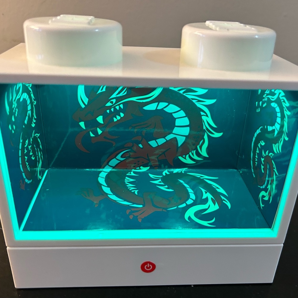 LEGO Classic Ninjago Dragon Brick 1x2 Building Toy Lighted Display Night Light